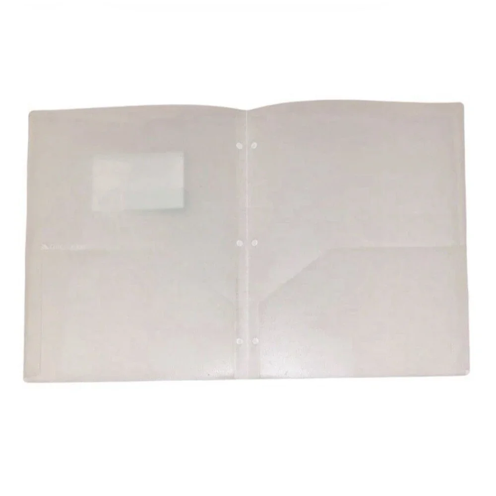 5x Wexford Heavy Duty 2 Pocket Plastic Folders w/ Report Cover 9.5x11